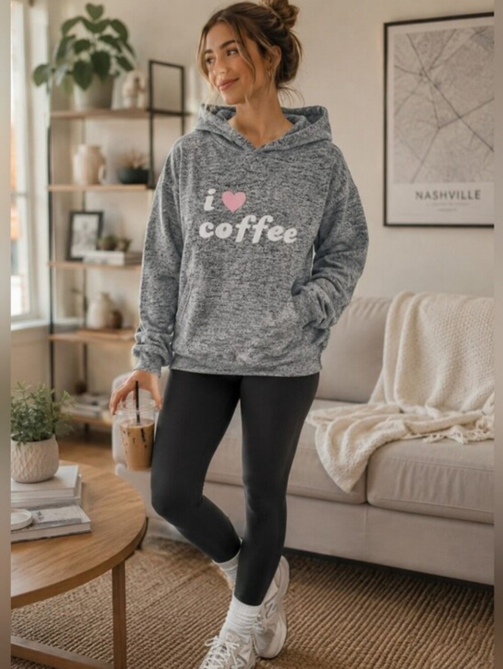 Grayson Threads 'I Love Coffee' Hoodie Size XS